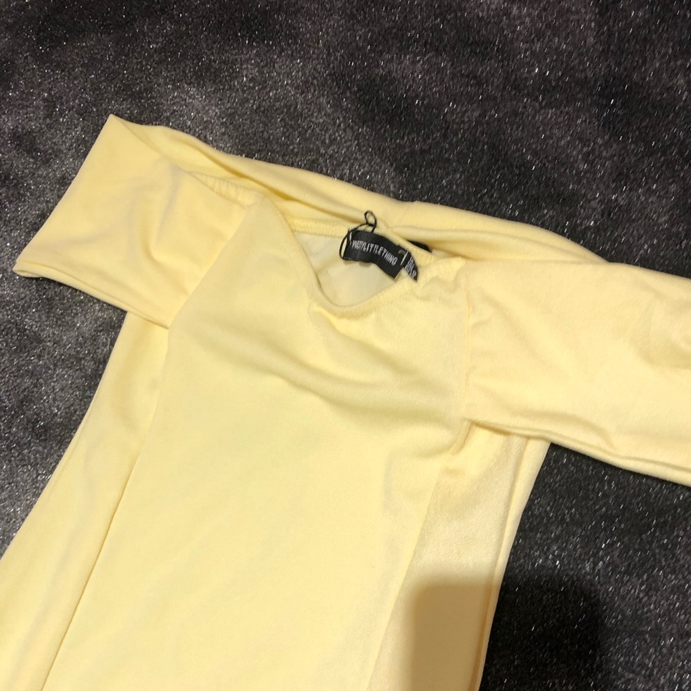 Yellow off shoulder dress - Picture 3 of 3